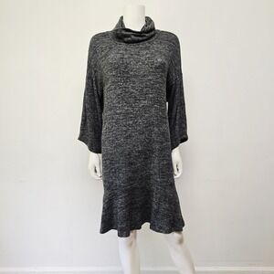 Saturday Sunday Anthropologie Dress Size S Sweaterdress Cowl Turtleneck Gray NWT